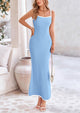 Bodycon Spaghetti Strap Wear Sleeveless Beach Maxi Dresses