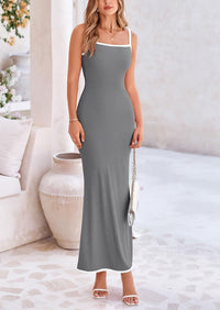 Bodycon Spaghetti Strap Wear Sleeveless Beach Maxi Dresses