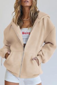 Long Sleeve Zip Up Y2K Hoodies With Pockets