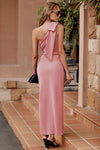 PRETTYGARDEN Summer One Shoulder Long Formal Women's Dress Sleeveless Ruched Bodycon Wedding Guest Slit Maxi Dresses