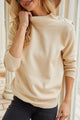 Long Sleeves Solid Color Button Down Turtleneck Knit Sweater PRETTYGARDEN