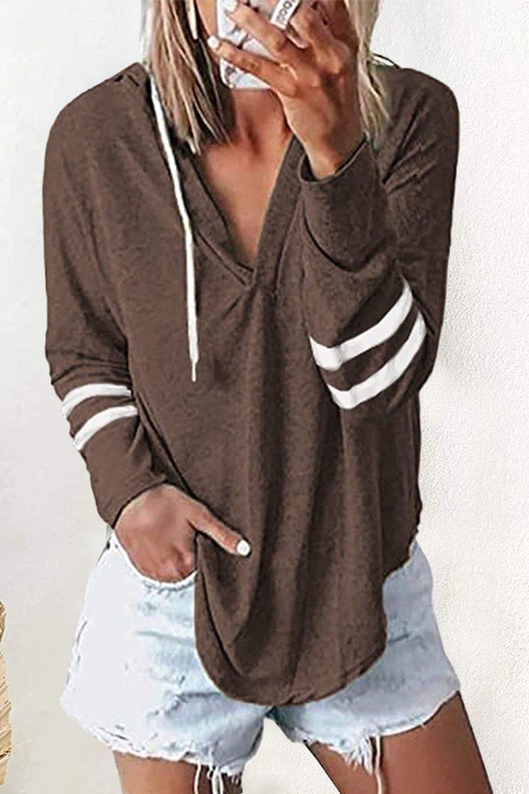 Deep v neck hoodie outlet
