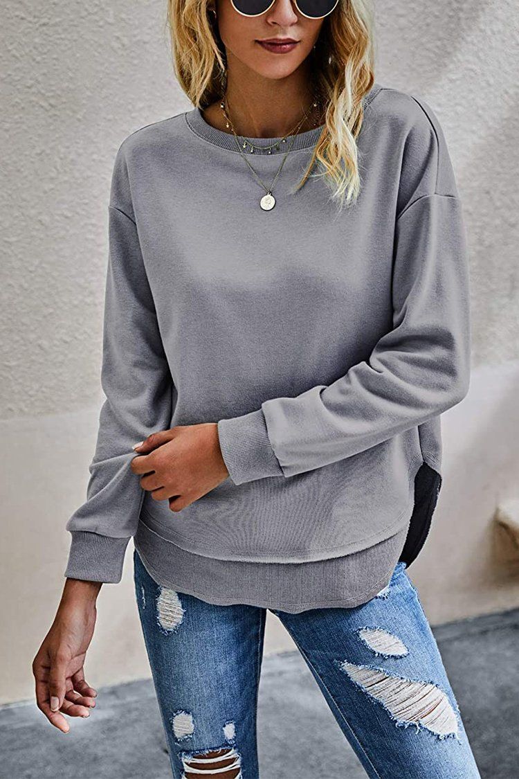 Oversized Split Side Sweatshirt