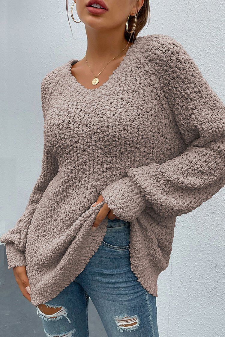 Pullover online popcorn sweater